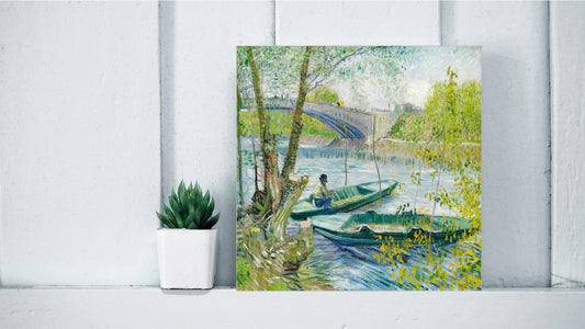 Vincent van Gogh Display Tiles - Fishing in Spring, the Pont de Clichy (Asnières) (1887)