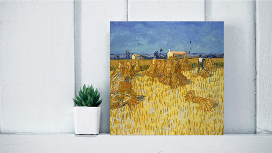 Vincent van Gogh Display Tiles - Corn Harvest in Provence (1888)