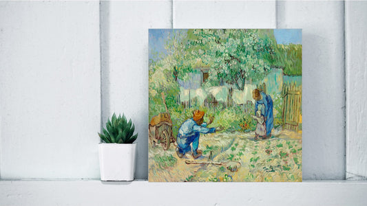 Vincent van Gogh Display Tiles - First Steps, after Millet (1890)