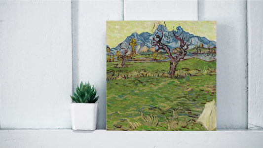 Vincent van Gogh Display Tiles - Champs près des Alpilles (1889)