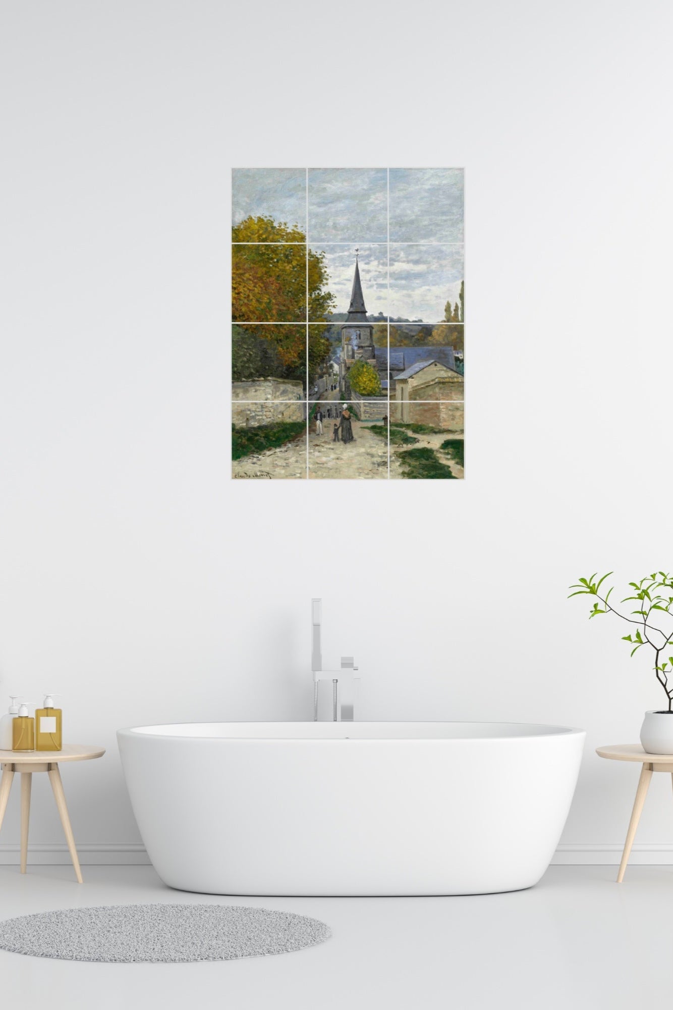 Claude Monet Original Art Murals - Street in Sainte-Adresse (1867)
