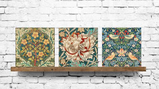 William Morris Display Tiles - Set Of 3