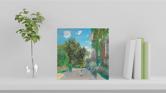 Claude Monet Display Tiles - The Artist's House at Argenteuil (1873)