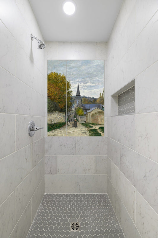 Claude Monet Original Art Murals - Street in Sainte-Adresse (1867)