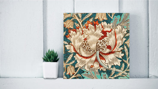 William Morris Display Tiles - Honeysuckle (1876)