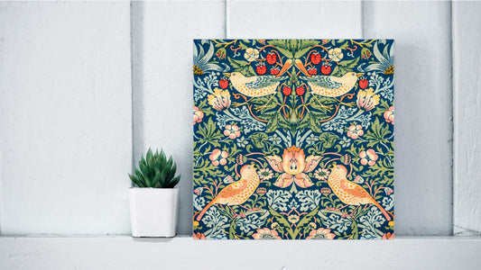 William Morris Display Tiles - Strawberry Thief (1883)