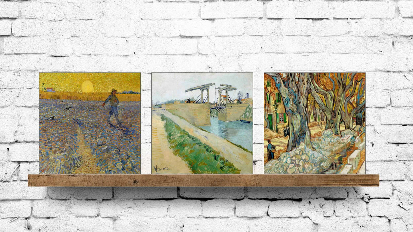 Vincent van Gogh Display Tiles - Set Of 3