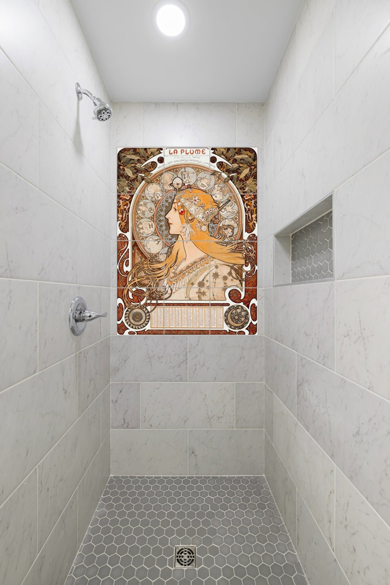 Alphonse Mucha Original Art Murals - La Plume (1899)