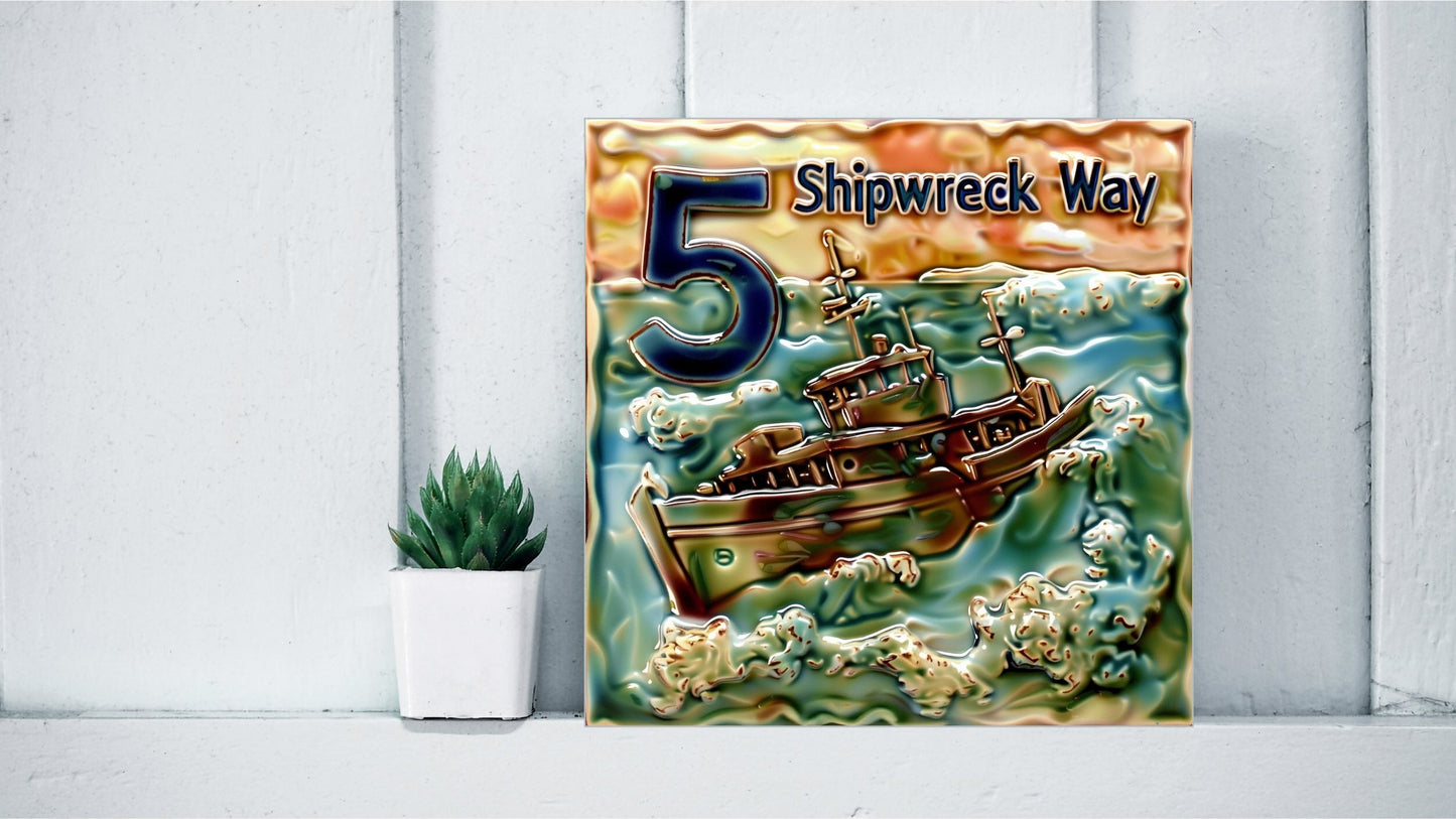 Customised House Number Tiles From Scratch - Unlimited Design Options!