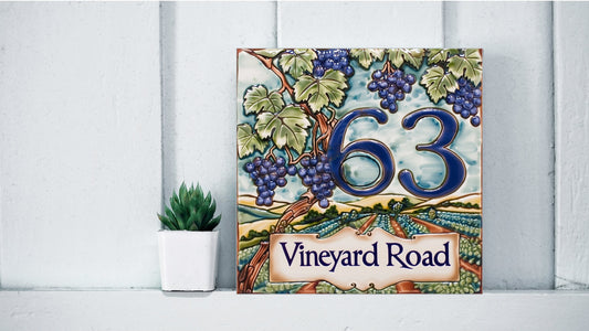 Customised House Number Tiles From Scratch - Unlimited Design Options!