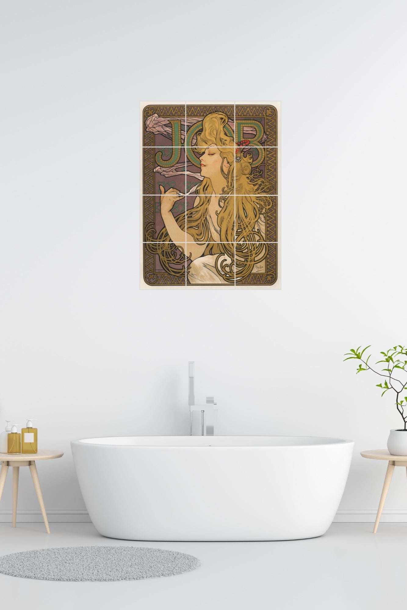 Alphonse Mucha Original Art Murals - Job (1896)
