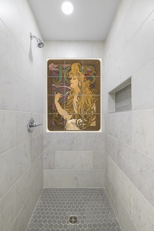 Alphonse Mucha Original Art Murals - Job (1896)