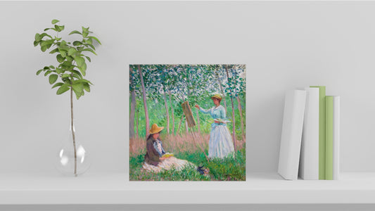 Claude Monet Display Tiles - In the Woods at Giverny (1887)